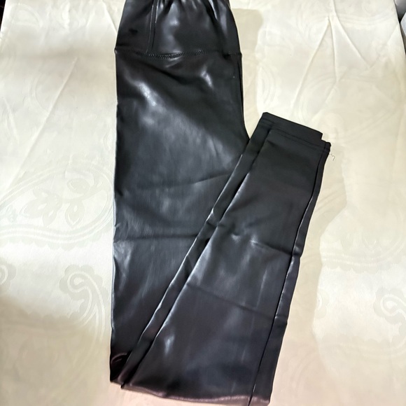 Black Faux Leather Leggings - Picture 14 of 16